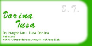 dorina tusa business card